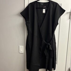 City Chic Groovy Babe Black Dress L NWT